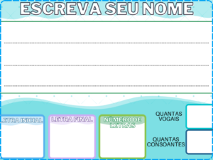 Escreva seu nome!