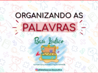 Organizando as palavras